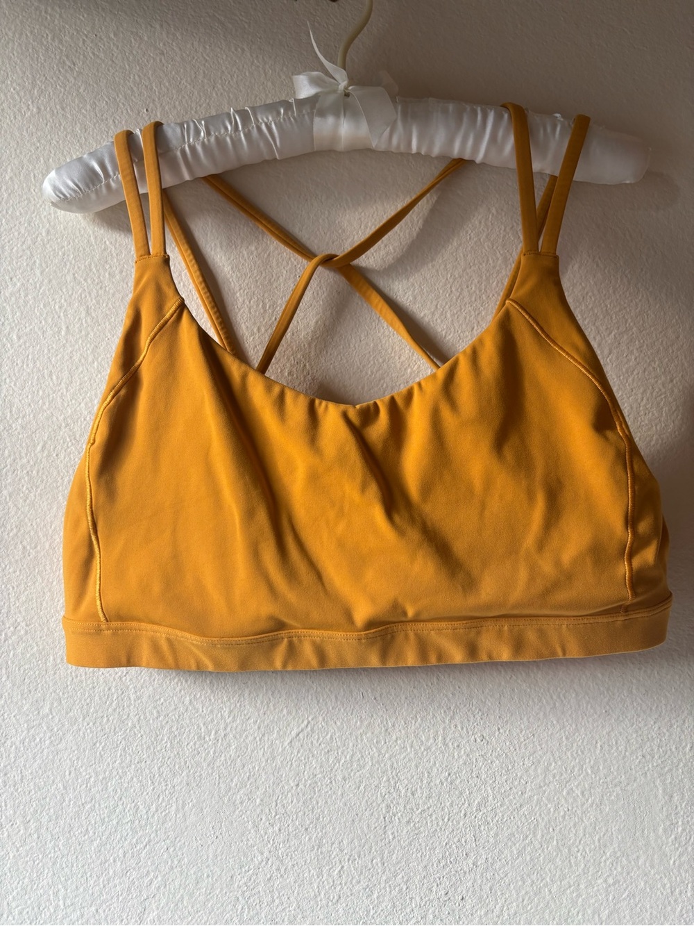 Calia Orange Strappy Sports Bra